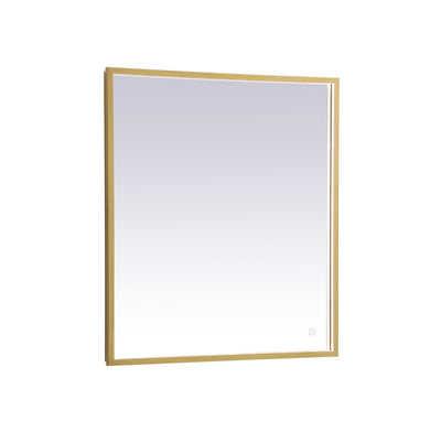 Elegant Lighting - MRE62436BR - LED Mirror - Pier - Brass