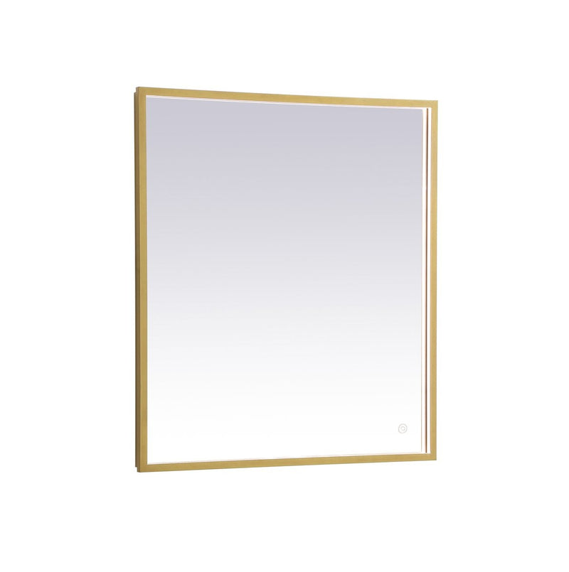 Elegant Lighting - MRE62436BR - LED Mirror - Pier - Brass