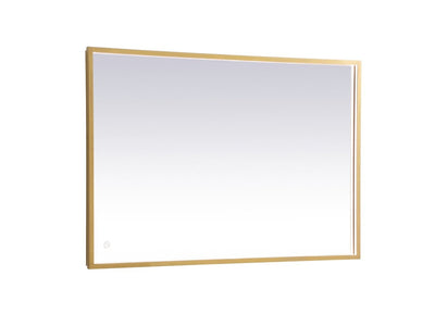 Elegant Lighting - MRE62730BR - LED Mirror - Pier - Brass