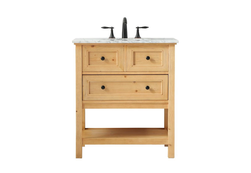 Elegant Lighting - VF27030NW - Single Bathroom Vanity - Metropolis - Natural Wood