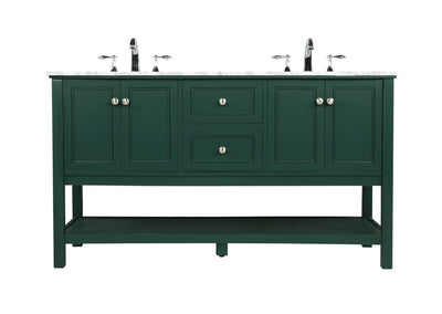 Elegant Lighting - VF27060DGN - Double Bathroom Vanity - Metropolis - Green