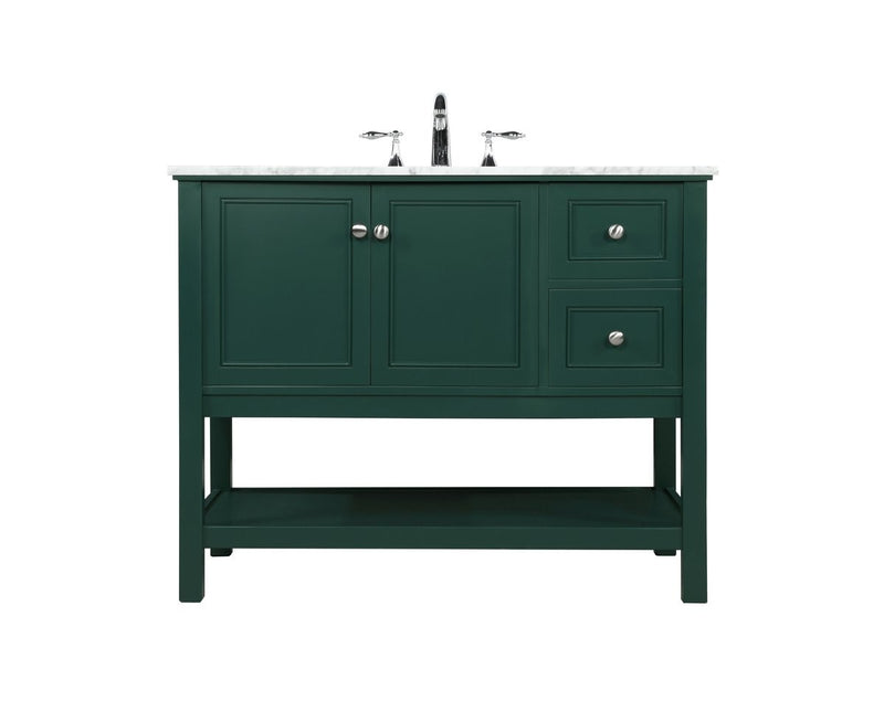 Elegant Lighting - VF27042GN - Single Bathroom Vanity - Metropolis - Green