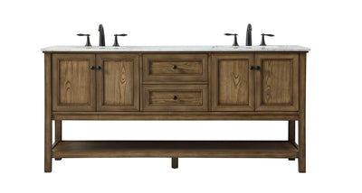 Elegant Lighting - VF27072DDW - Double Bathroom Vanity - Metropolis - Driftwood