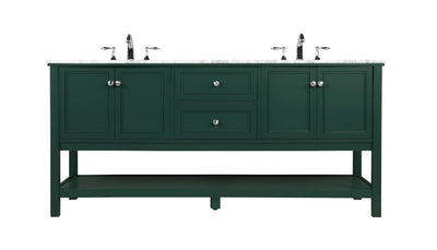 Elegant Lighting - VF27072DGN - Double Bathroom Vanity - Metropolis - Green