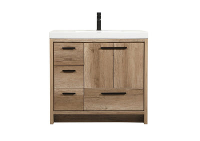 Elegant Lighting - VF46036NT - Single Bathroom Vanity - Wyatt - Natural Oak