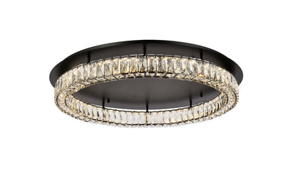 Elegant Lighting - 3503F33BK - LED Flush Mount - Monroe - Black