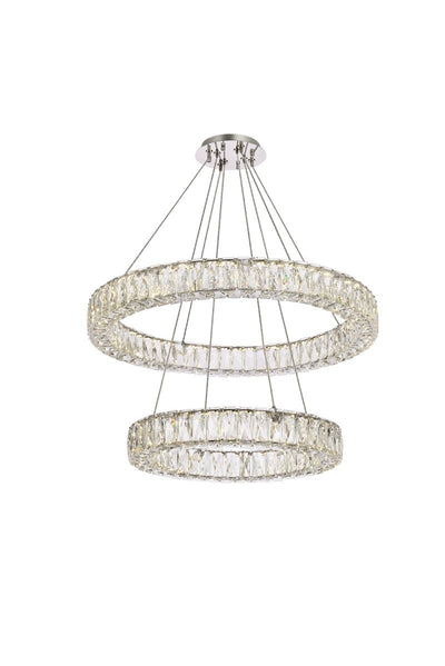 Elegant Lighting - 3503G28C - LED Chandelier - Monroe - Chrome