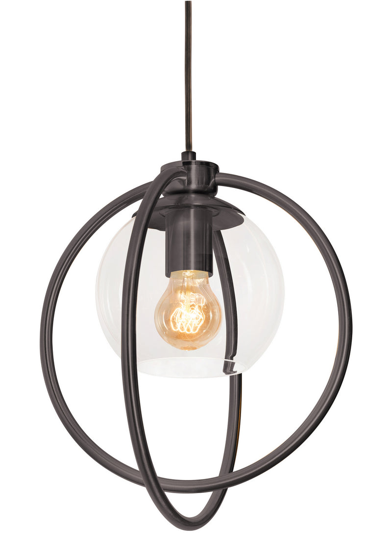 AFX Lighting - JAMP12MBBK - One Light Pendant - Jamie - Black