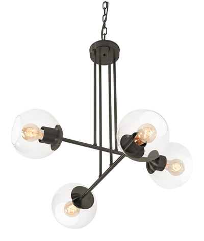 AFX Lighting - JAMP25MBBK - Four Light Pendant - Jamie - Black