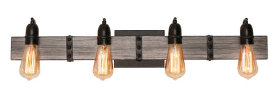 AFX Lighting - NOAV3208MBDG - Four Light Vanity - Noah - Distressed Grey