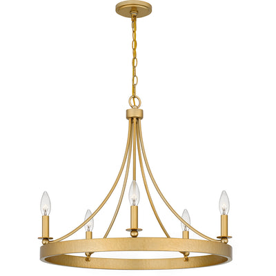 Quoizel - APN5026LG - Five Light Chandelier - Aspyn - Light Gold