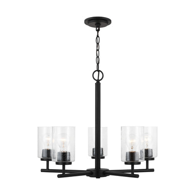 Generation Lighting - 31171-112 - Five Light Chandelier - Oslo - Midnight Black