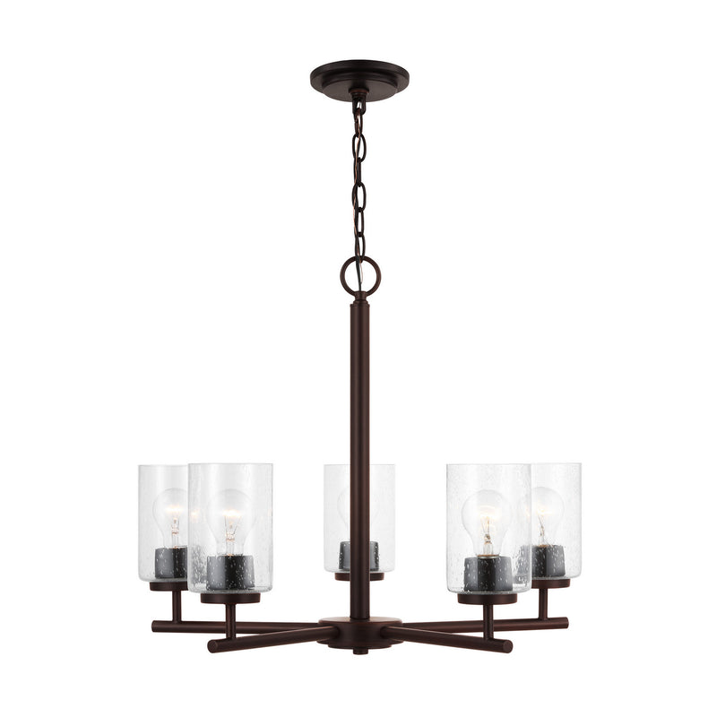 Generation Lighting - 31171-710 - Five Light Chandelier - Oslo - Bronze