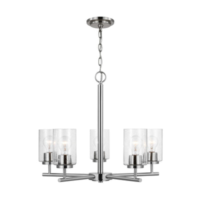 Generation Lighting - 31171-962 - Five Light Chandelier - Oslo - Brushed Nickel