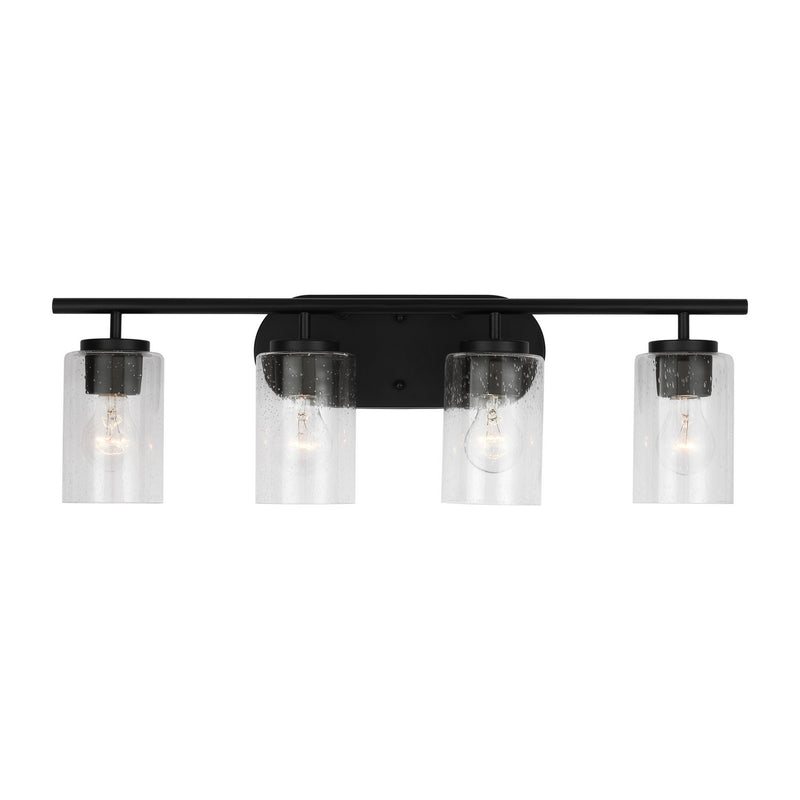 Generation Lighting - 41173-112 - Four Light Wall / Bath - Oslo - Midnight Black