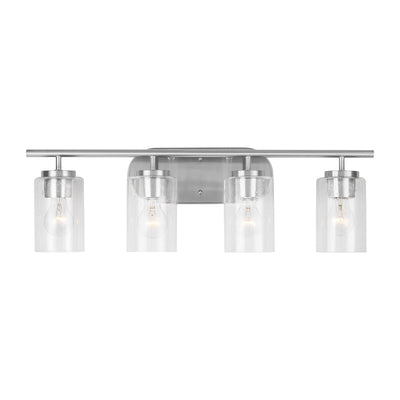 Generation Lighting - 41173-962 - Four Light Wall / Bath - Oslo - Brushed Nickel