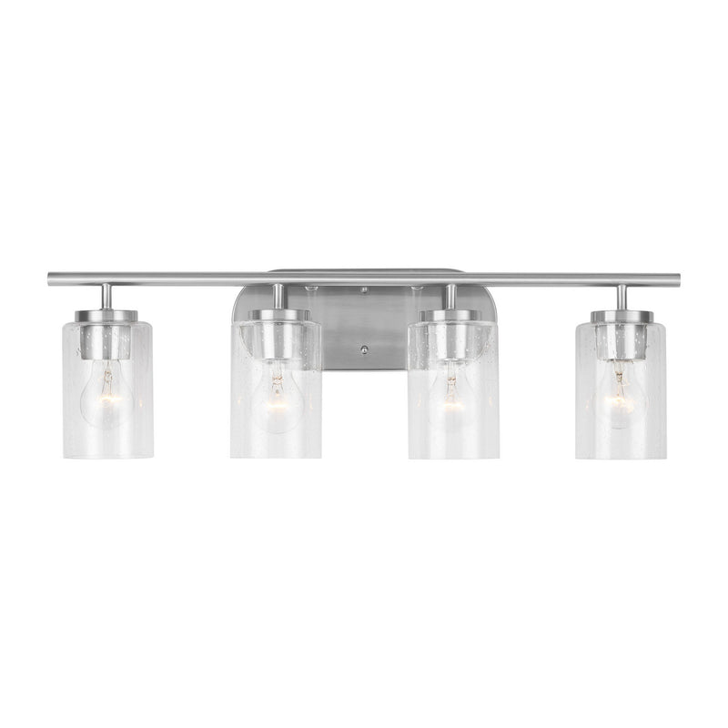 Generation Lighting - 41173-962 - Four Light Wall / Bath - Oslo - Brushed Nickel