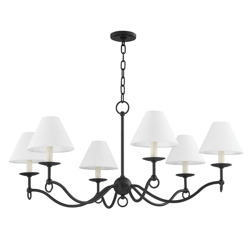 Troy Lighting - F7043-FOR - Six Light Chandelier - Massi