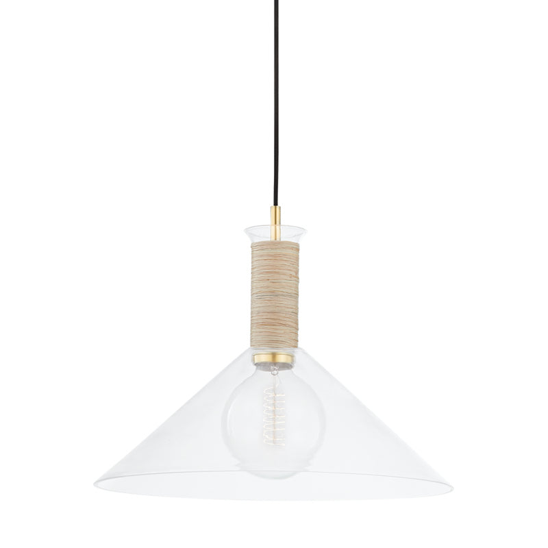 Mitzi - H622701L-AGB - One Light Pendant - Besa - Aged Brass