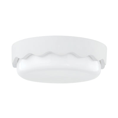 Mitzi - H656503-CMW - Three Light Flushmount - Wave - Ceramic Matte White