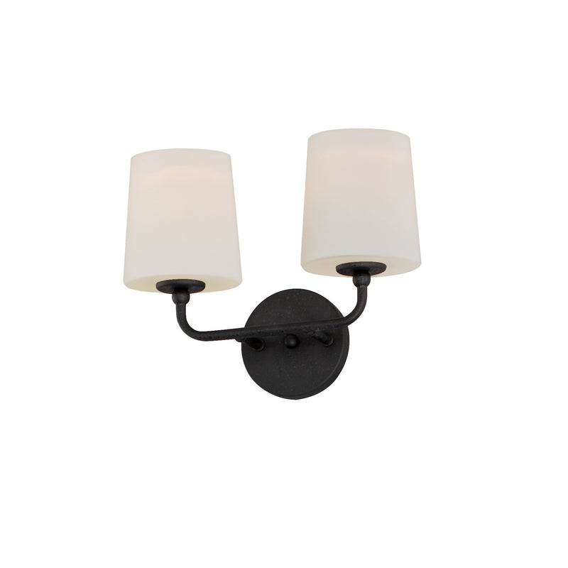 Maxim - 12092SWAR - Two Light Wall Sconce - Bristol - Anthracite