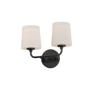 Maxim - 12092SWBK - Two Light Wall Sconce - Bristol - Black