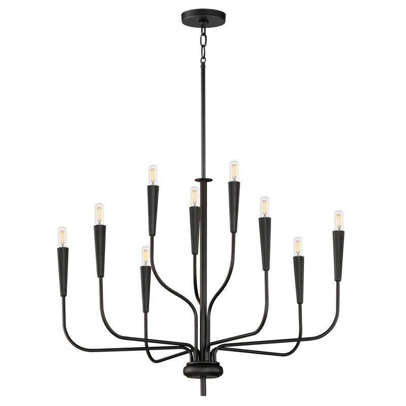 Maxim - 24819BK - Nine Light Chandelier - Vela - Black