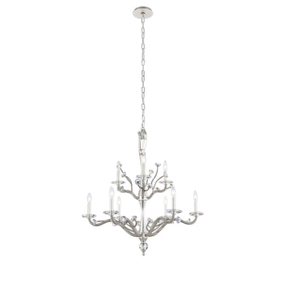 Kalco - 517772PW - Nine Light Chandelier - Venus - Pewter