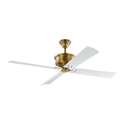 Visual Comfort Fan - 4SBWR56HAB - 56``Ceiling Fan - Subway 56 - Hand Rubbed Antique Brass