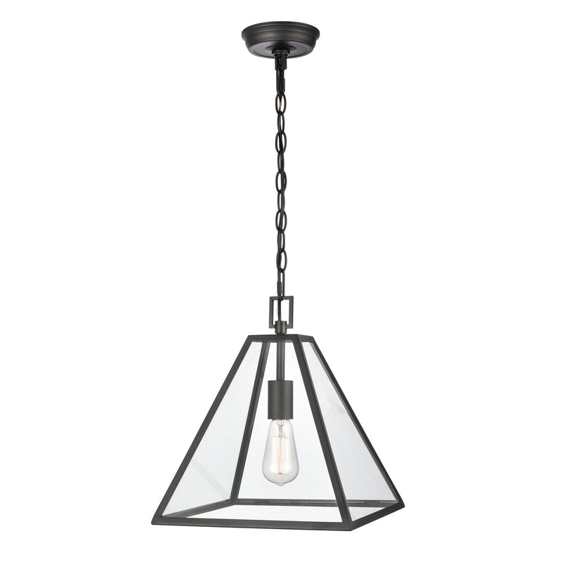 ELK Home - 68204/1 - One Light Pendant - Tangent - Matte Black