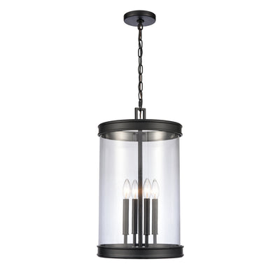 ELK Home - 69746/4 - Four Light Pendant - Mendoza - Matte Black