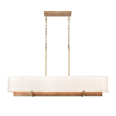 ELK Home - 69786/4 - Four Light Linear Chandelier - Murtha - Natural Brass