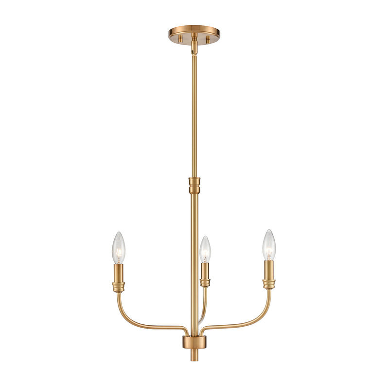 ELK Home - 81505/3 - Three Light Chandelier - Newland - Satin Brass