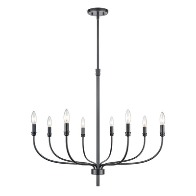 ELK Home - 81517/8 - Eight Light Chandelier - Newland - Matte Black