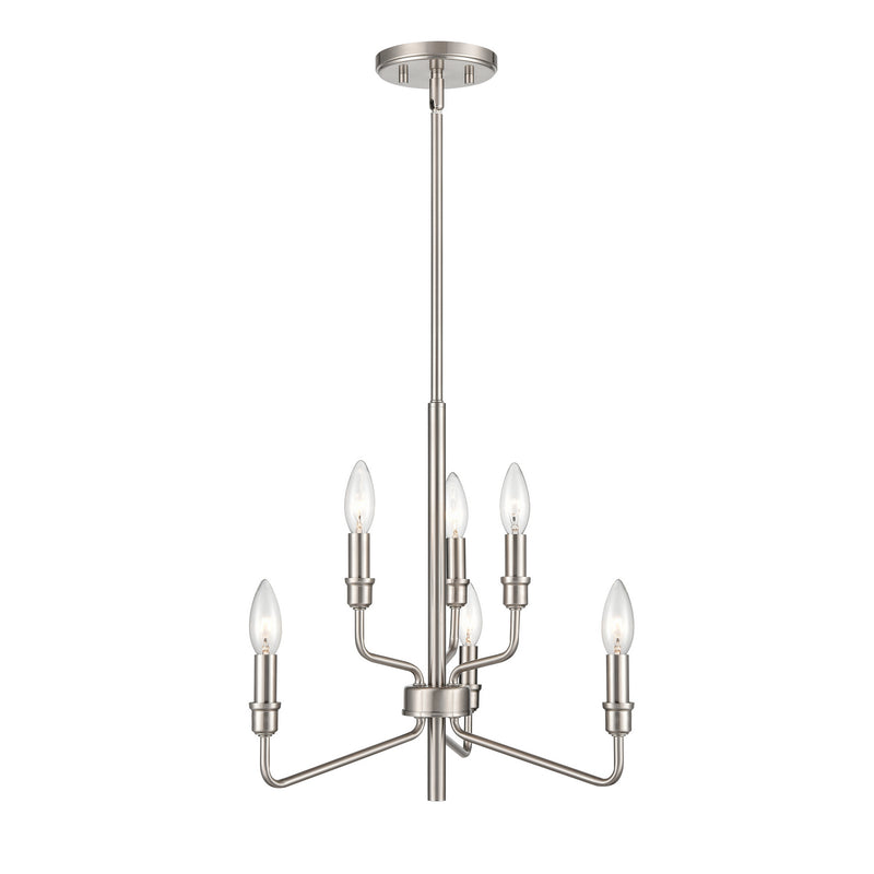 ELK Home - 81528/3+3 - Six Light Chandelier - Saginaw - Satin Nickel