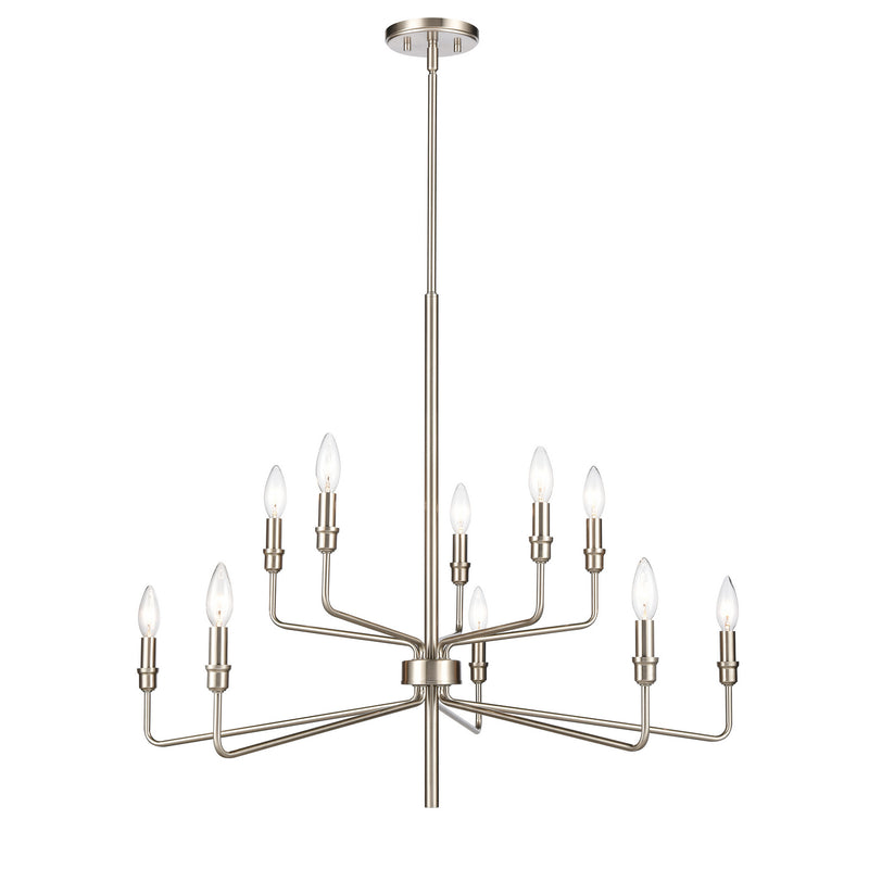 ELK Home - 81529/5+5 - Ten Light Chandelier - Saginaw - Satin Nickel