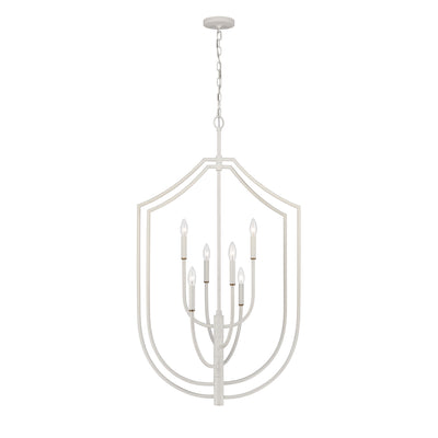 ELK Home - 82016/6 - Six Light Pendant - Continuance - White Coral