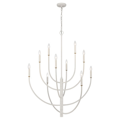 ELK Home - 82019/10 - Ten Light Chandelier - Continuance - White Coral