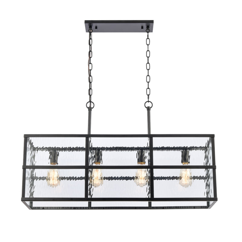 ELK Home - 82077/4 - Four Light Linear Chandelier - Solace - Matte Black