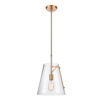 ELK Home - 82146/1 - One Light Pendant - Trustle - Satin Brass