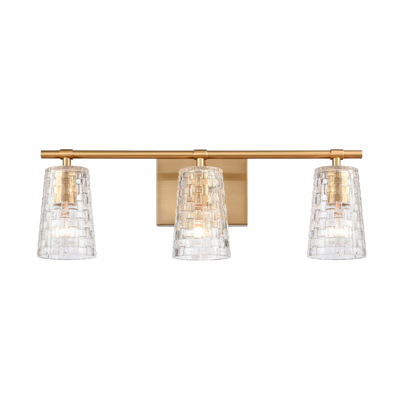 ELK Home - 82172/3 - Three Light Vanity - Lightweave - Satin Brass