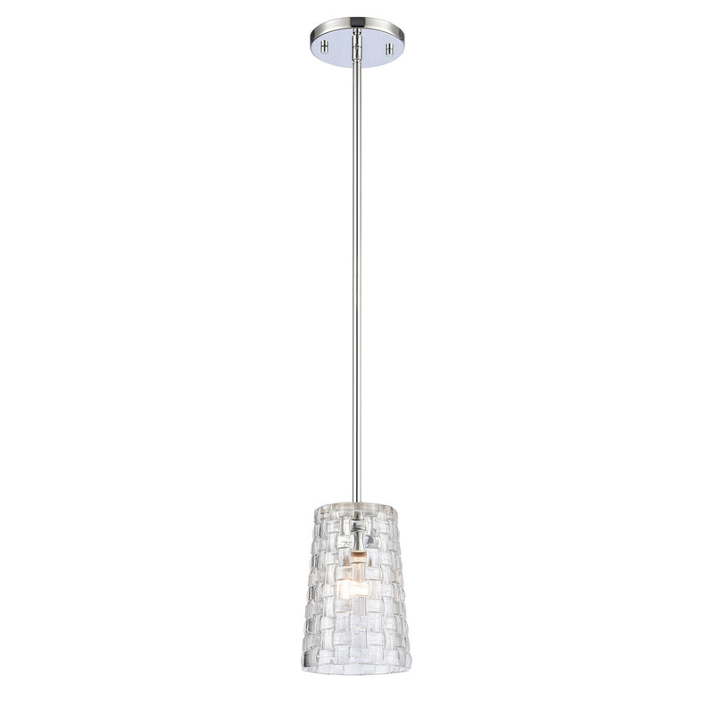 ELK Home - 82185/1 - One Light Mini Pendant - Lightweave - Polished Nickel