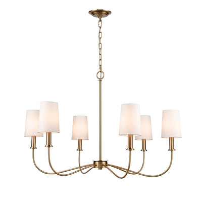 ELK Home - H0019-9613 - Six Light Chandelier - West Point - Antique Brass