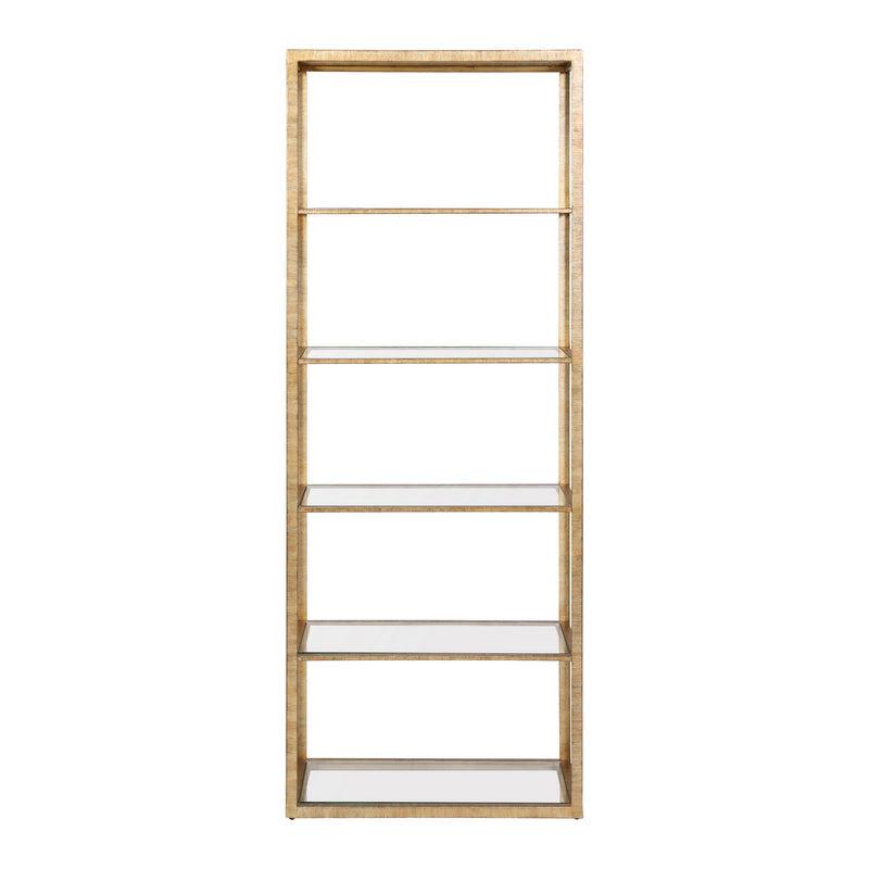 ELK Home - H0115-7724 - Bookcase - Strie - Antique Brass