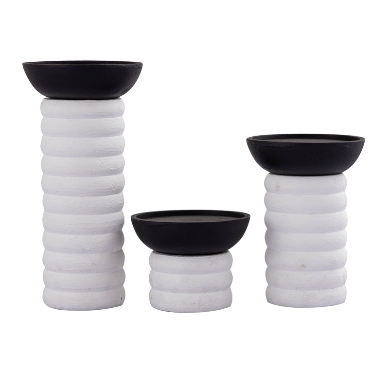 ELK Home - H0897-10527/S3 - Candleholder - Stack - Plaster White