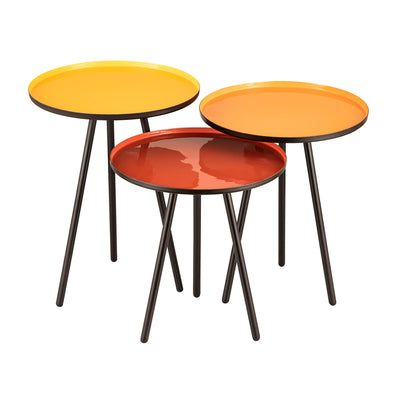 ELK Home - S0895-9395/S3 - Accent Table - Gregg - Tangerine Enamel