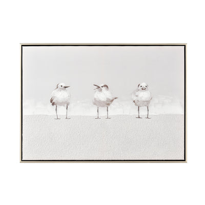 ELK Home - S0017-10703 - Framed Wall Art - Three Gulls - White