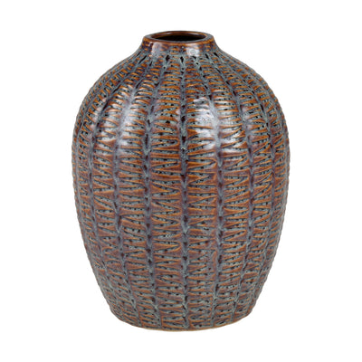 ELK Home - S0017-9196 - Vase - Hawley - Brown Reactive