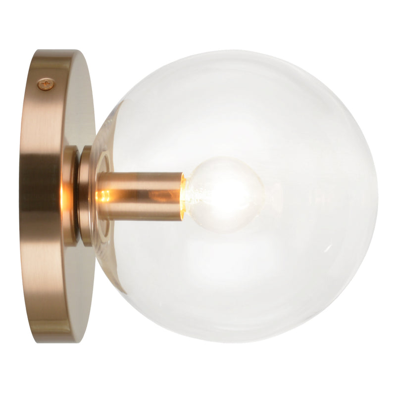 Matteo Lighting - WX06001AGCL - One Light Wall Sconce - Cosmo - Aged Gold Brass