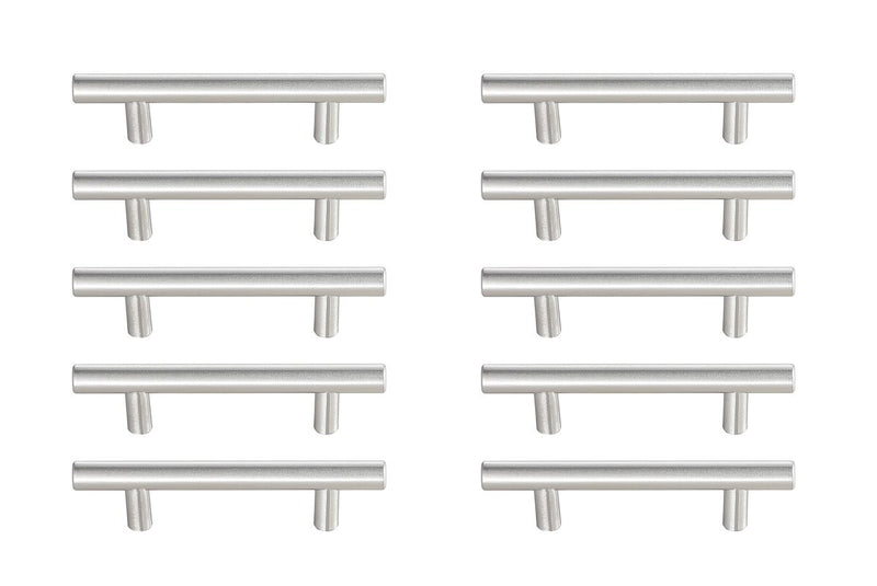 Elegant Lighting - PL400-3-NK-10PK - Bar Pull Multipack (set of 10) - Quinn - Brushed Nickel